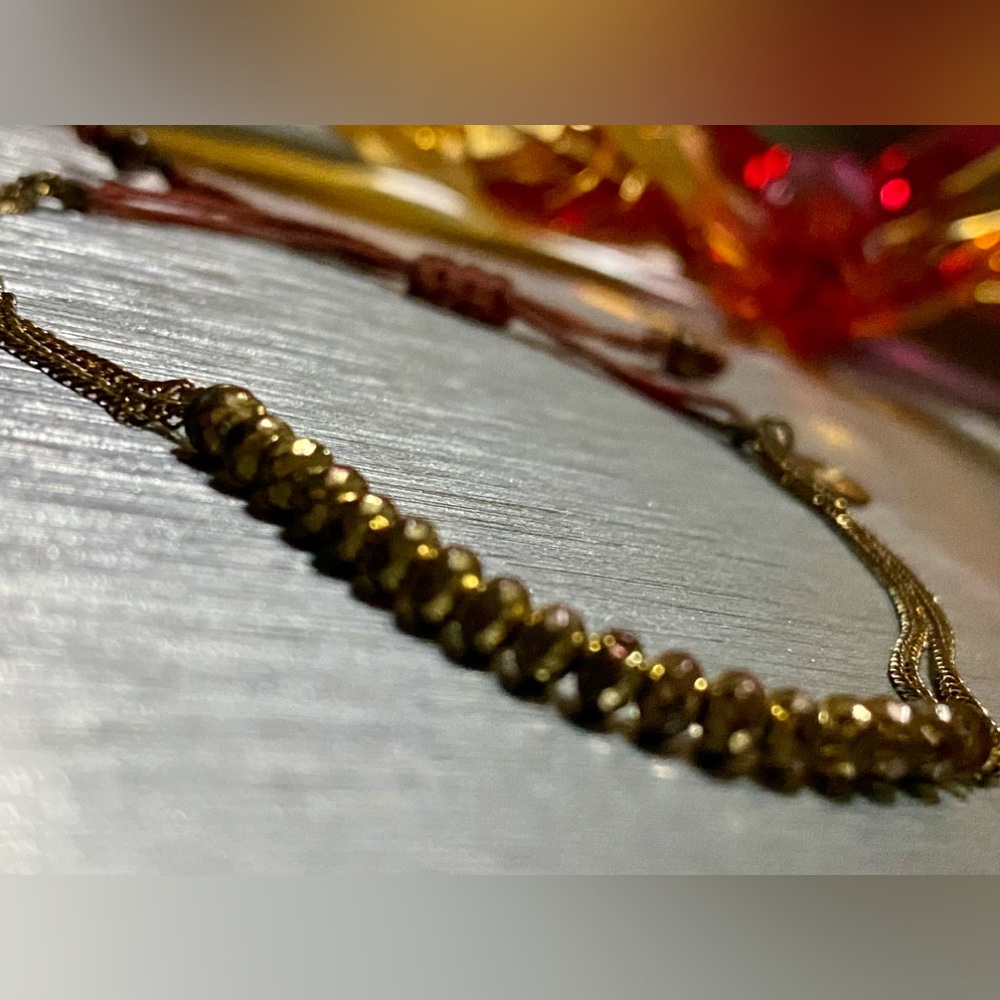 Stella & Dot Gold Beaded Bracelet
